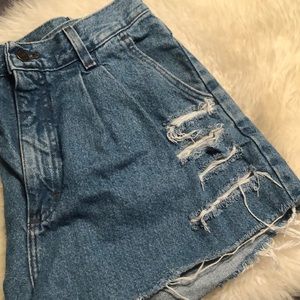 High Waisted Mom Jean Shorts